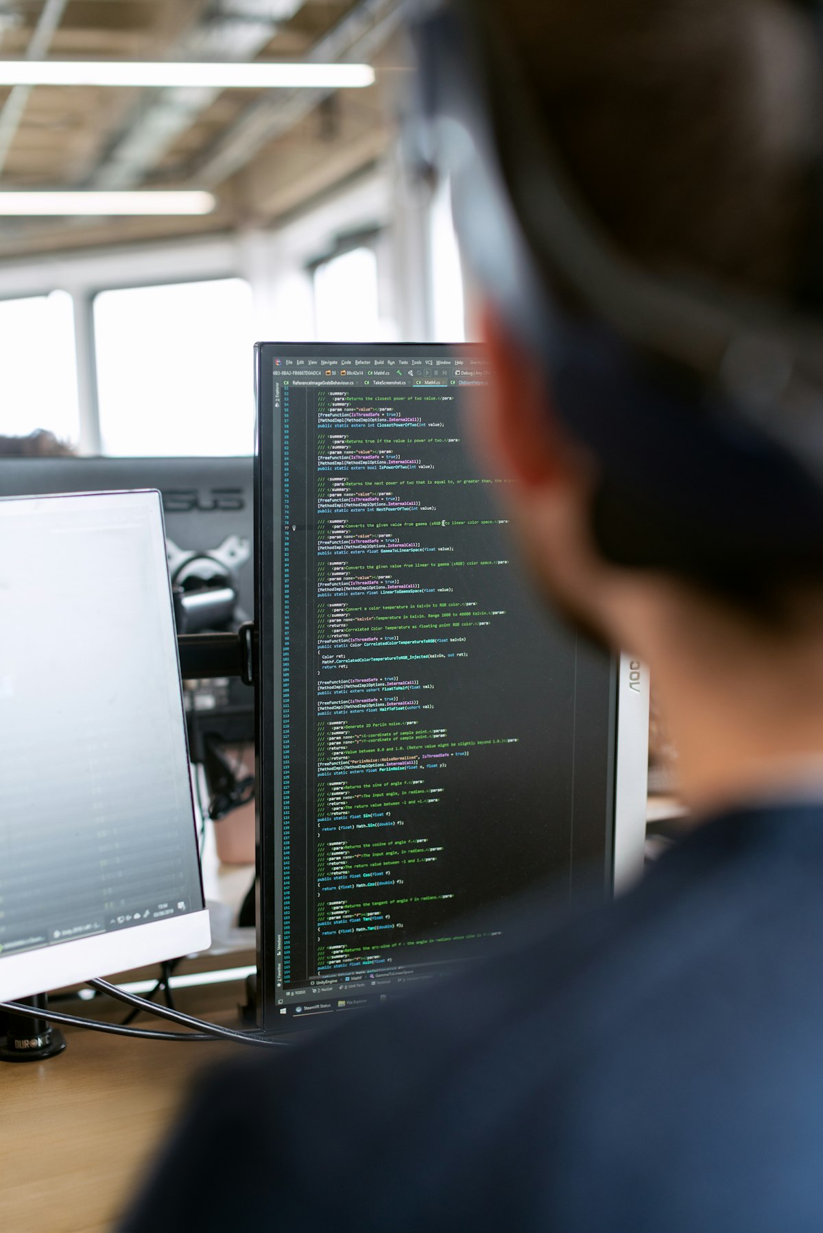 Engineers collaborating on a technical site